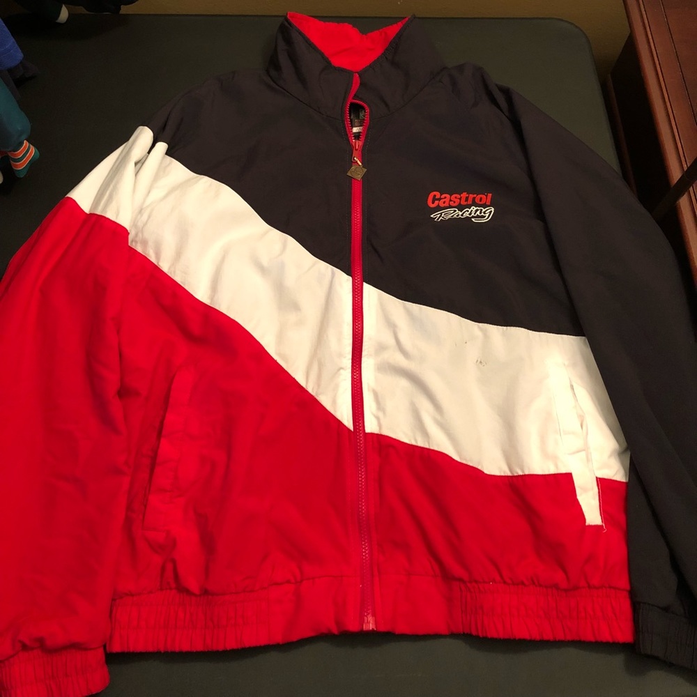 Vintage Castrol Racing Windbreaker Size XL